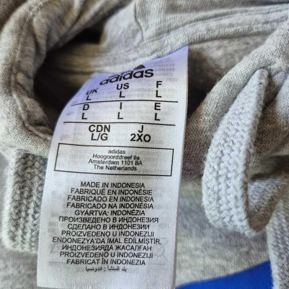 Adidas Essentials Fleece 3-stripes Logo Hoodie - Mens Size Large‎